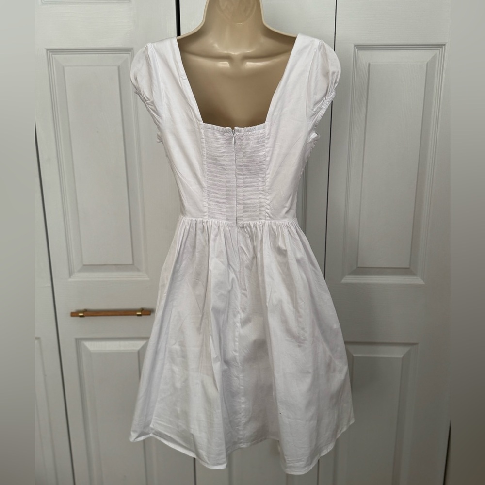 Guess Karida Cap-Sleeve Flared Dress - Picture 13 of 15